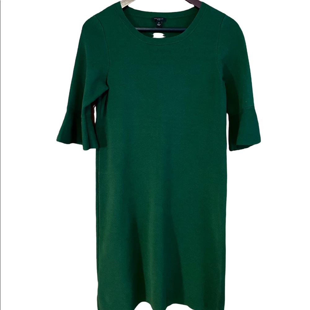 Ann Taylor Dark Green Professional Dress